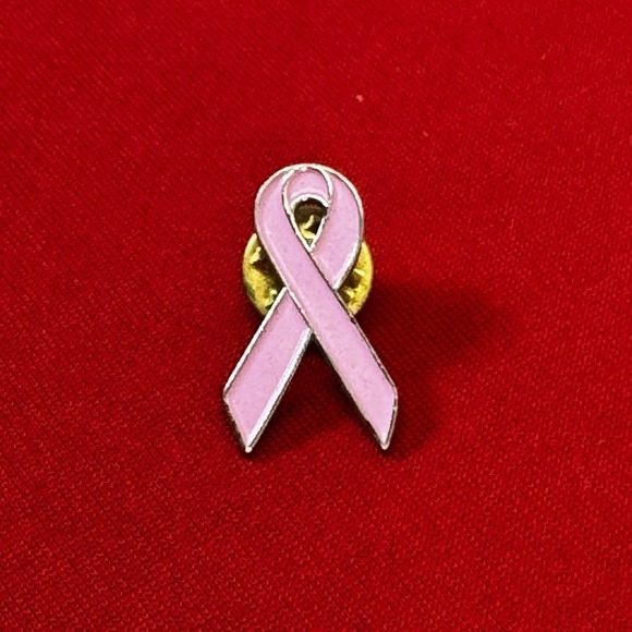 Pink Awareness Ribbon Lapel Pin - Picture 1 of 3